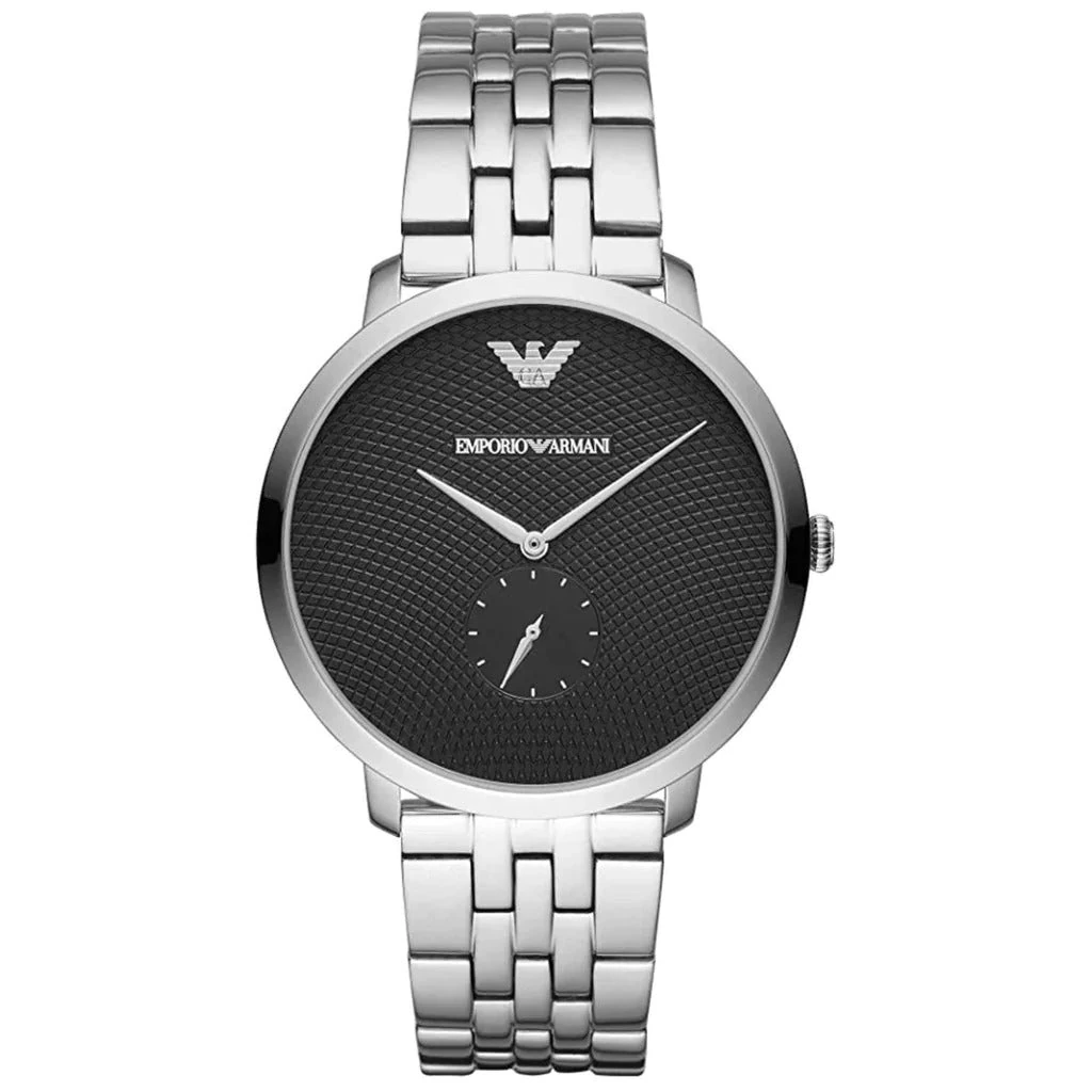 Original black-dial steel watch product photo